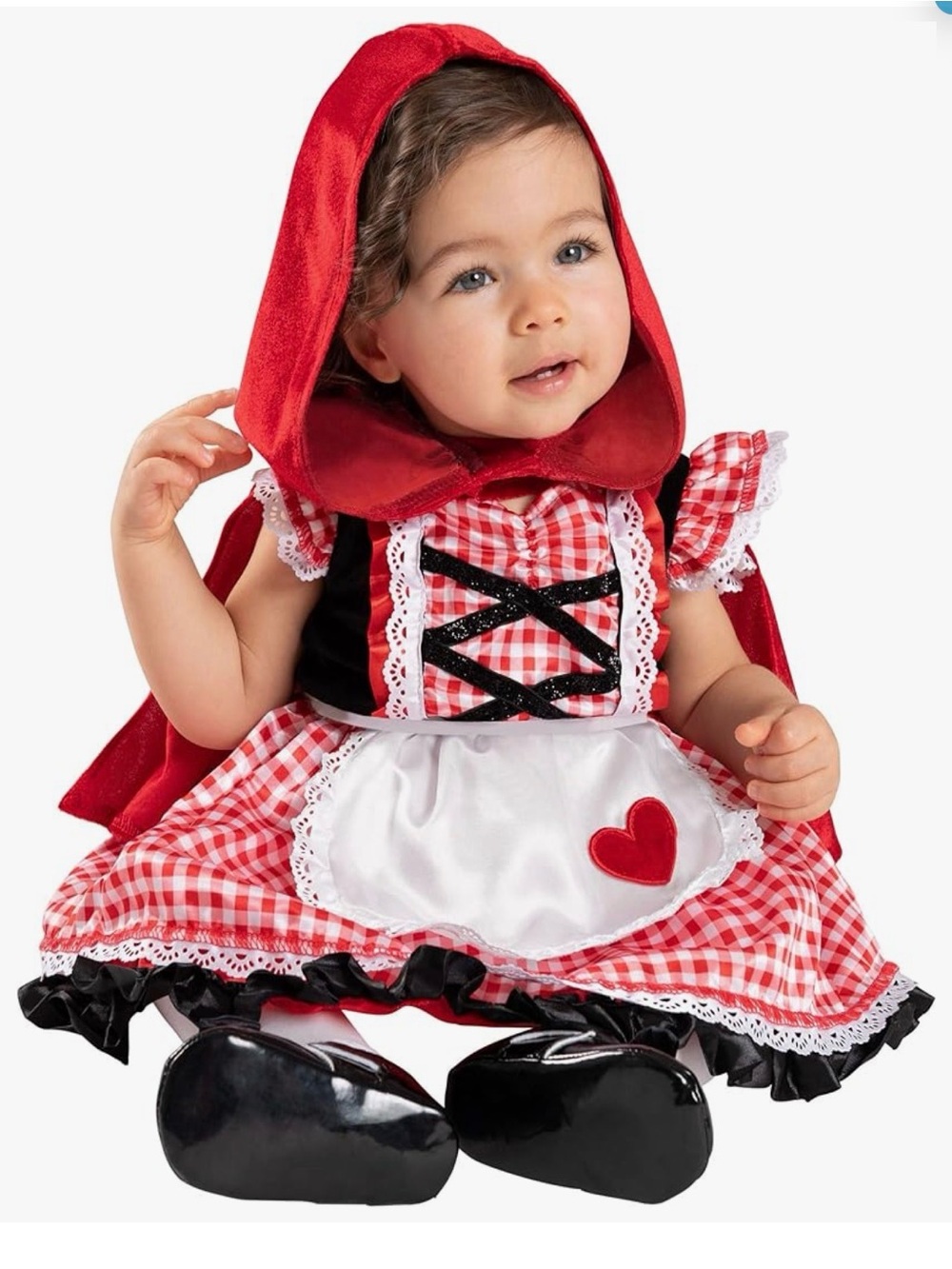 NIP Spirit Halloween Baby Lil’ Red Riding Hood Costume SZ 12-18 Months